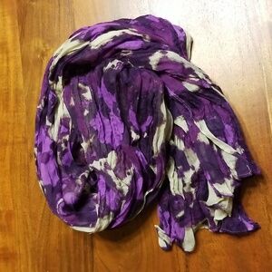 Colorful purple scarf